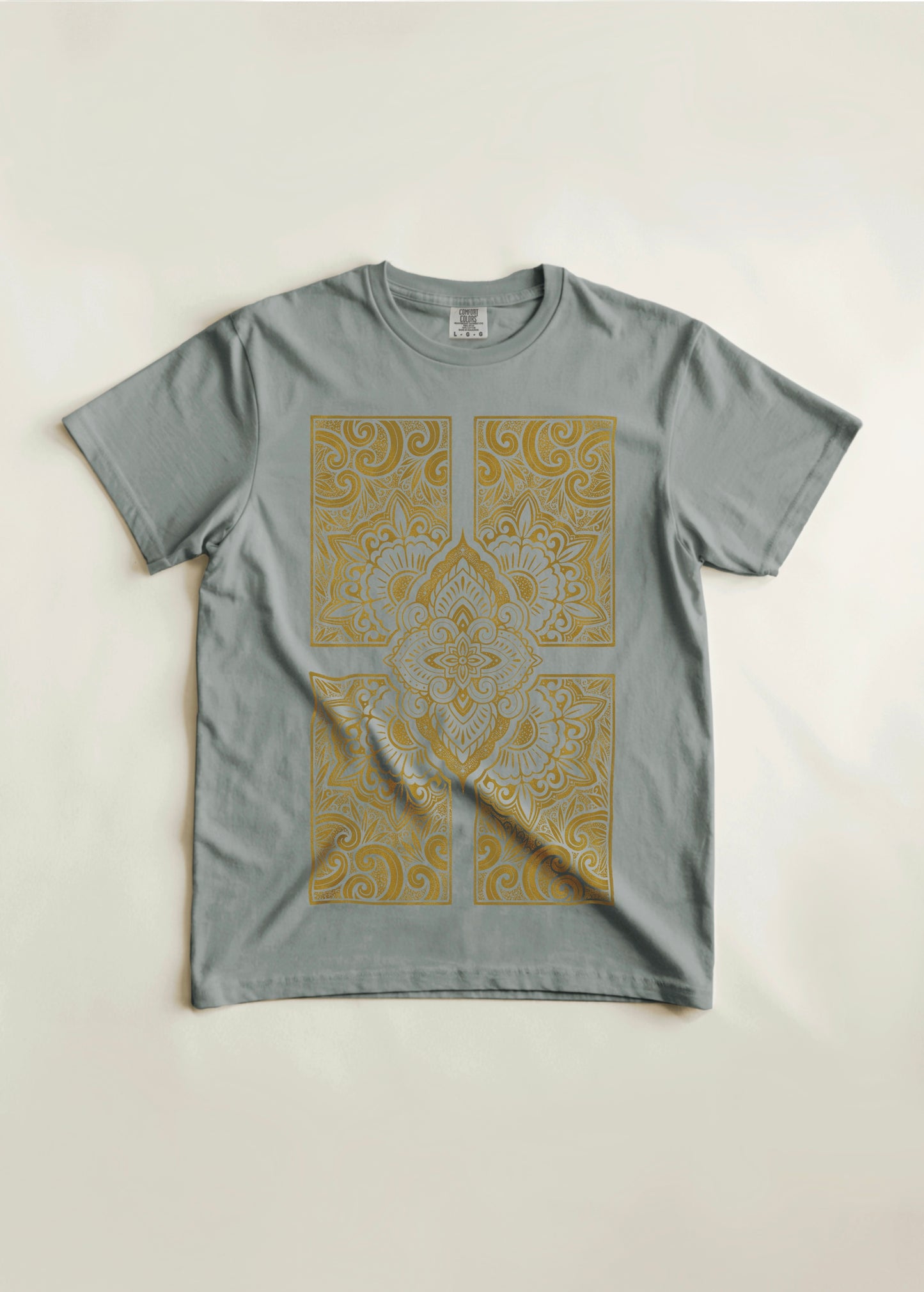 Ornamental Linocut Style Tee