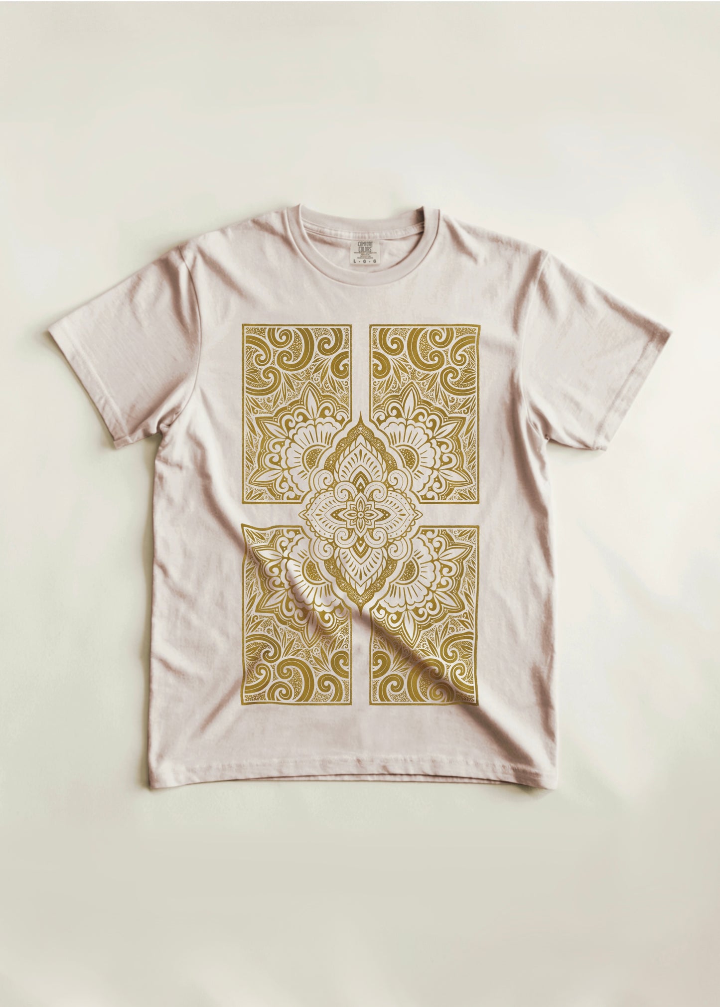 Ornamental Linocut Style Tee