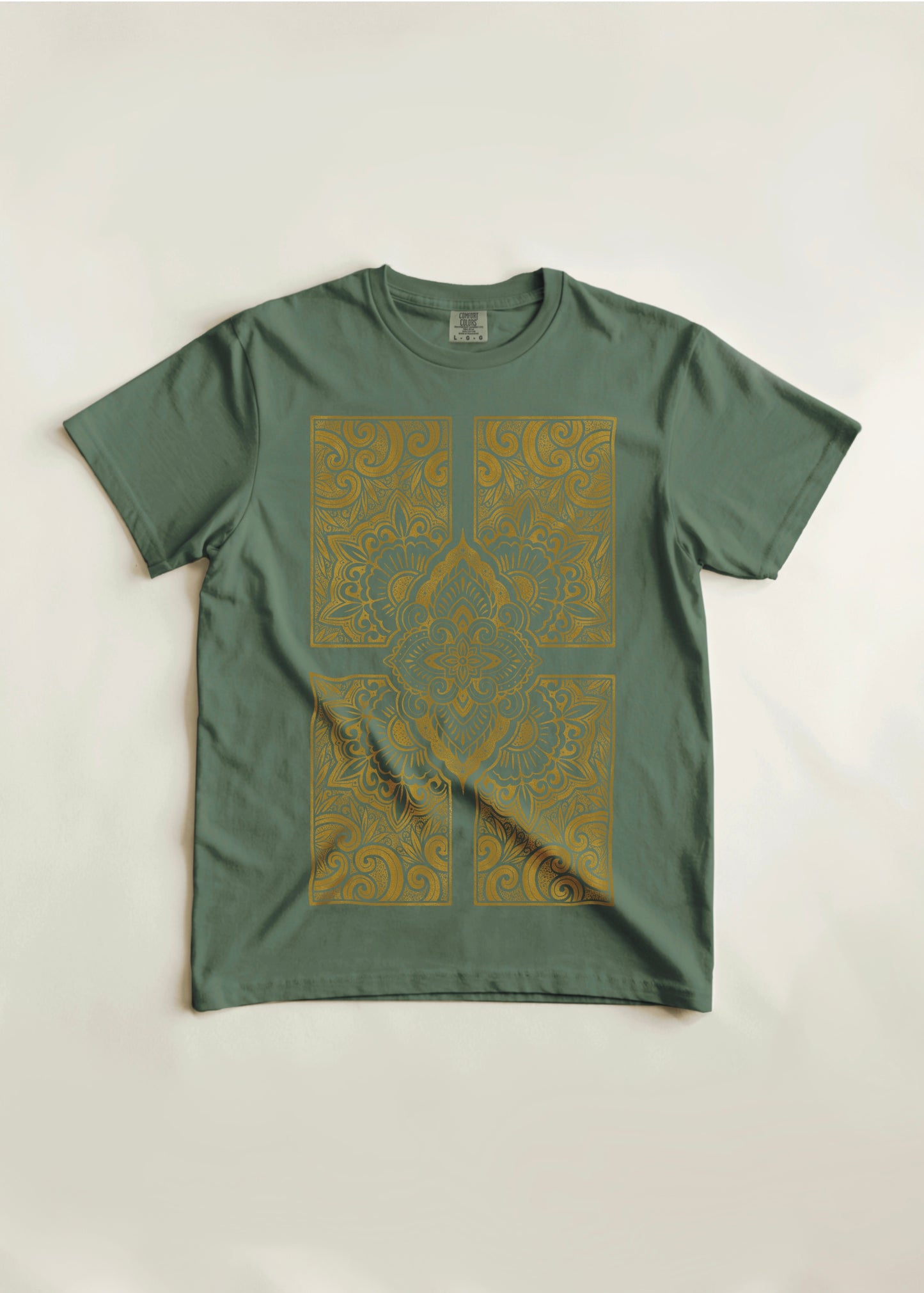 Ornamental Linocut Style Tee