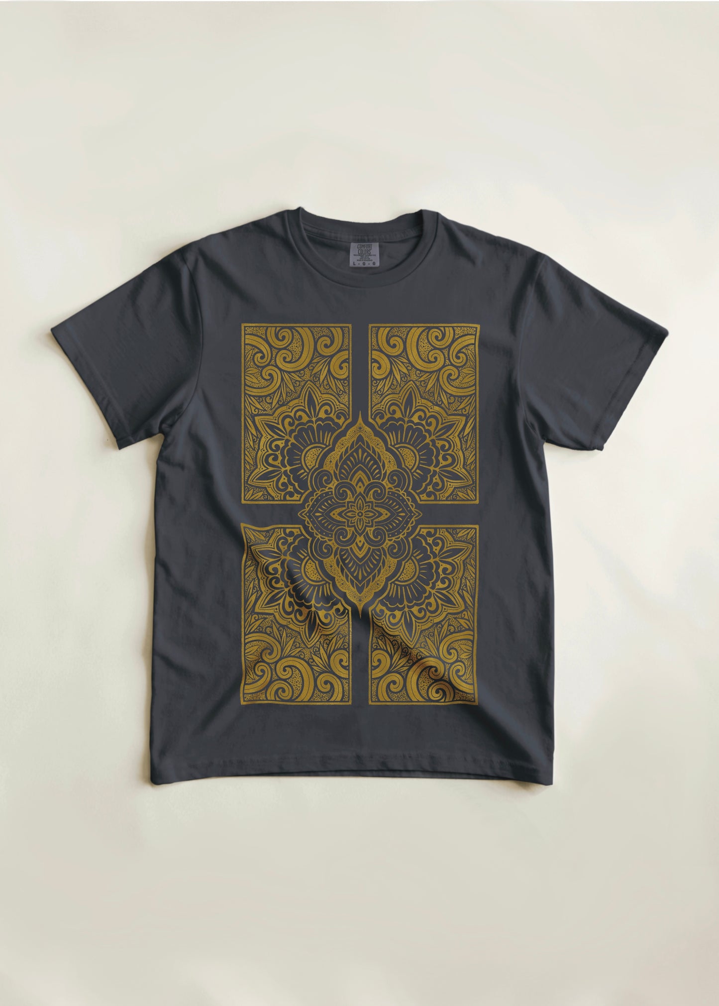 Ornamental Linocut Style Tee