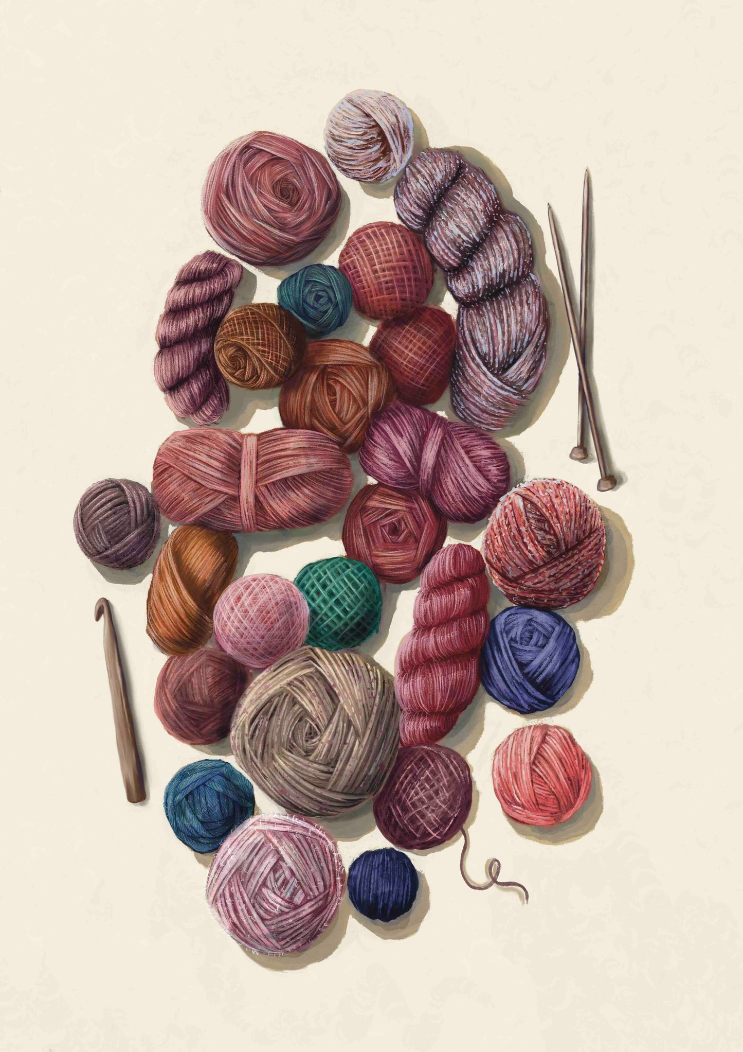 Yarn Stash A4 Print