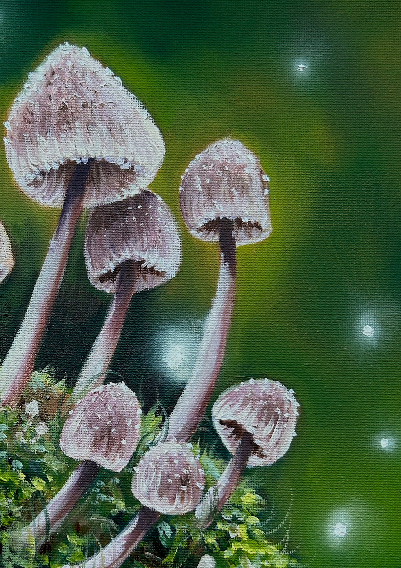 Mushroom Oil Painting Print