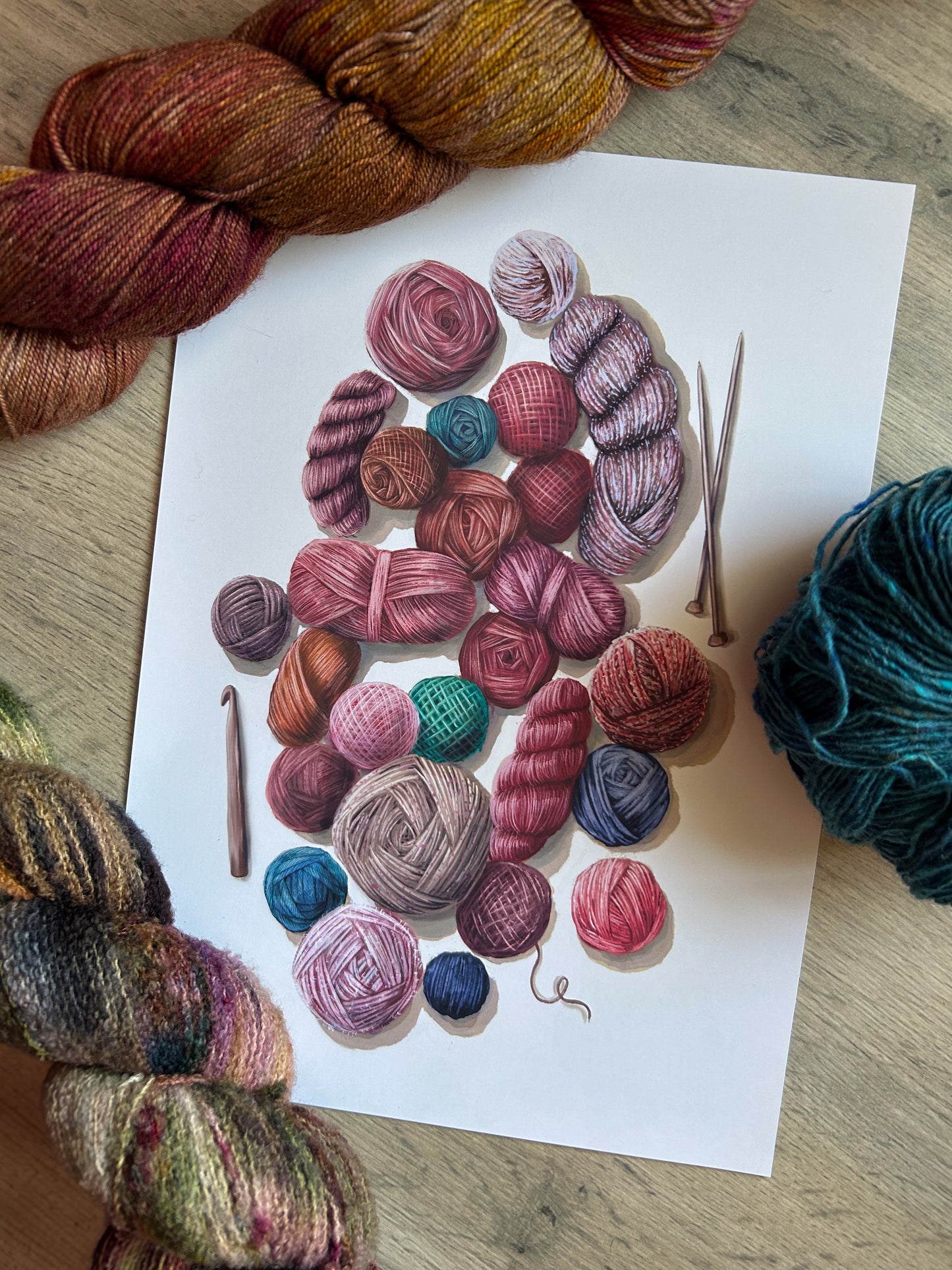 Yarn Stash A4 Print