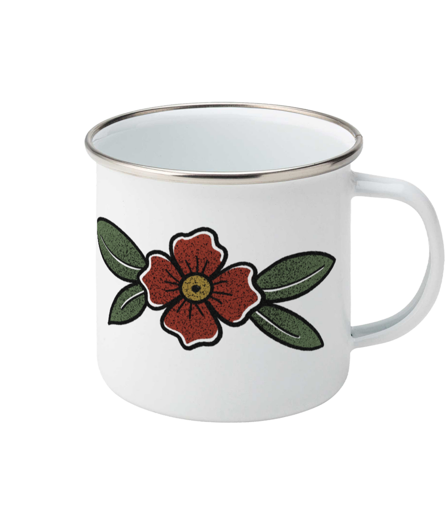 Trad Flower Enamel Mug