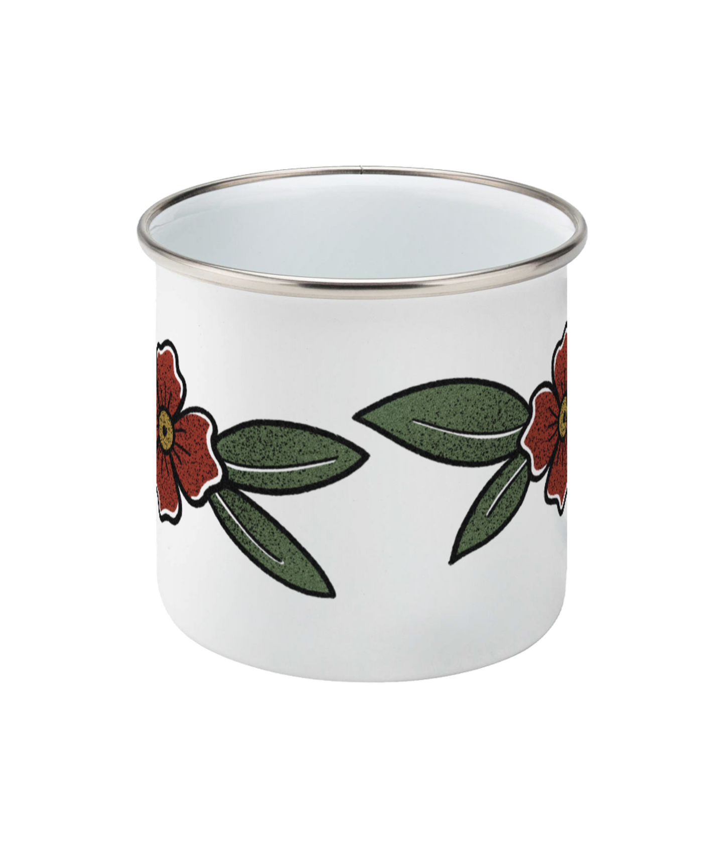 Trad Flower Enamel Mug