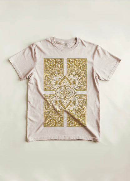 Ornamental Linocut Style Tee