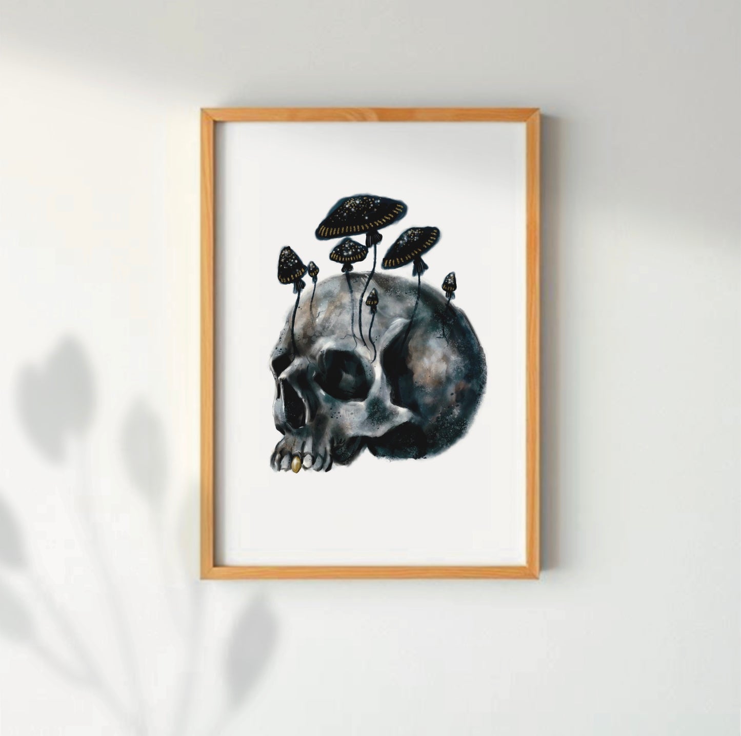 Mushroom Skull Fine Art Print