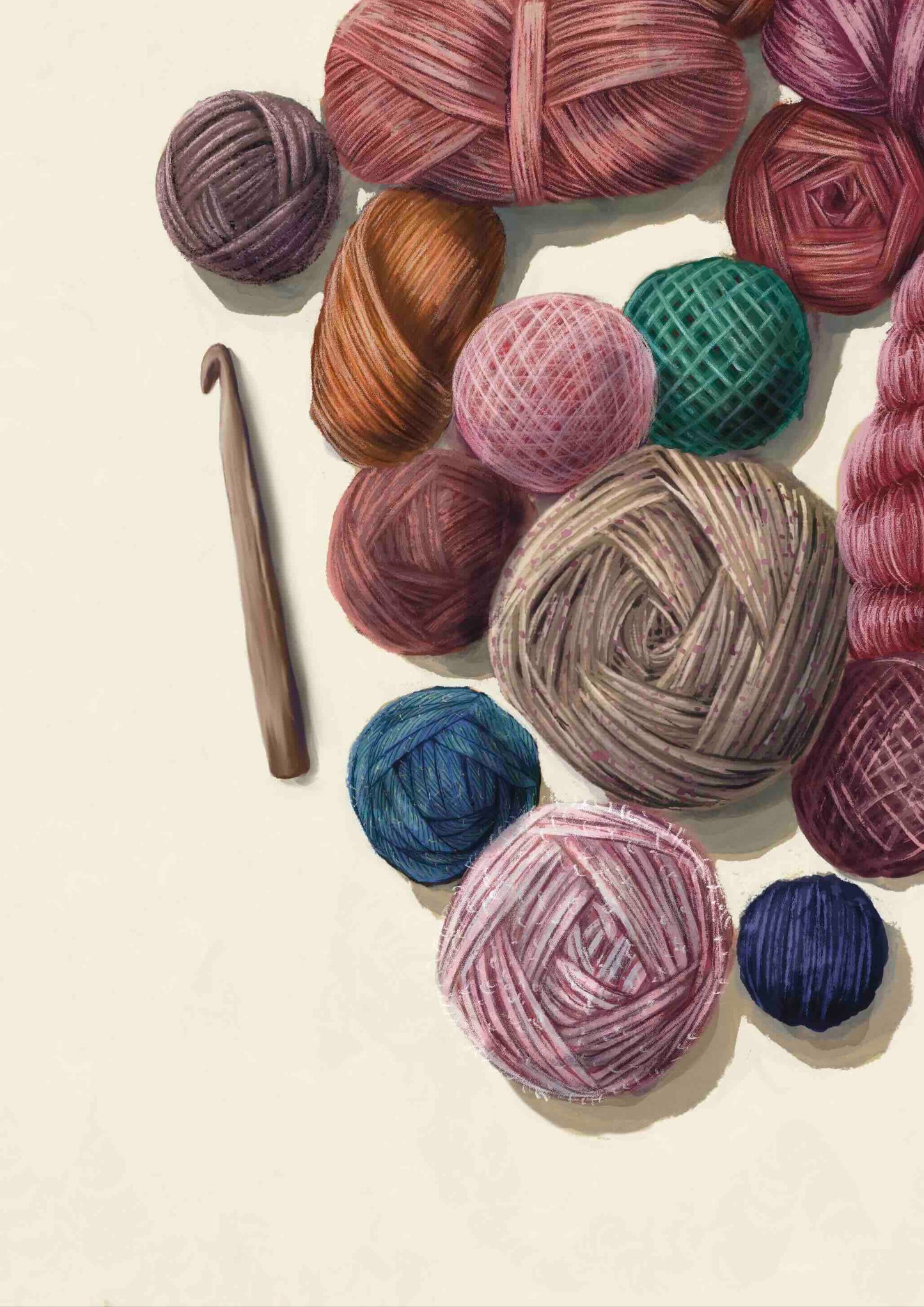 Yarn Stash A4 Print